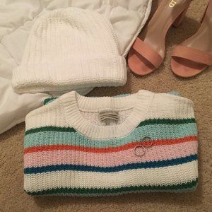 retro striped sweater jumper knitwear urban outfit